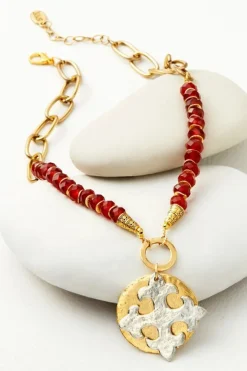 Soft Surroundings Jewelry|Necklaces|Melona Pendant Necklace Carnelian