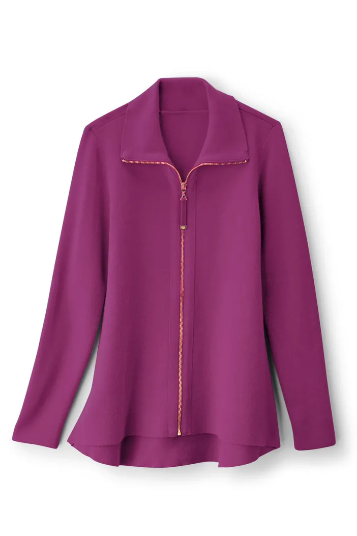 Soft Surroundings Tops|Sweaters & Cardigans|Meria Zip Cardi