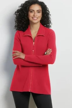 Soft Surroundings Tops|Sweaters & Cardigans|Meria Zip Cardi