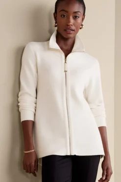 Soft Surroundings Tops|Sweaters & Cardigans|Meria Zip Cardi