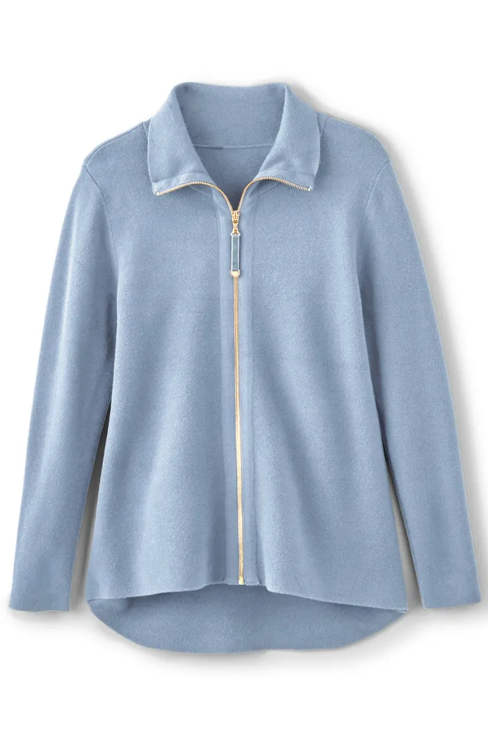 Soft Surroundings Tops|Sweaters & Cardigans|Meria Zip Cardi