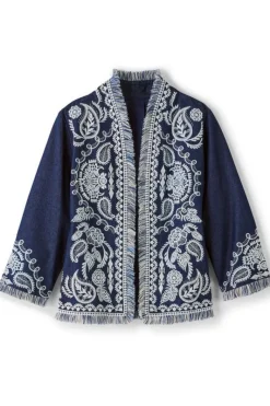 Soft Surroundings Toppers|Jackets & Coats|Mesaria Jacket DenimBlue
