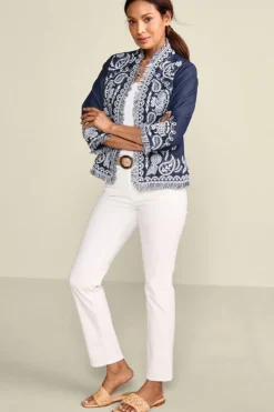 Soft Surroundings Toppers|Jackets & Coats|Mesaria Jacket DenimBlue