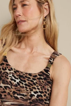 Soft Surroundings Swimwear|Miraclesuit Razzle Dazzle Tankini Top Ocicat