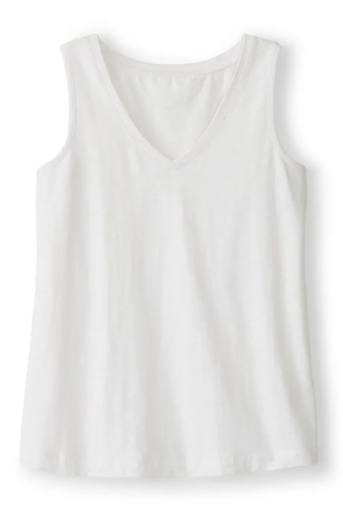 Soft Surroundings Tops|Mistral Supima Slub Tank PinkPeacock