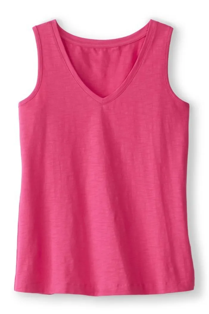 Soft Surroundings Tops|Mistral Supima Slub Tank PinkPeacock