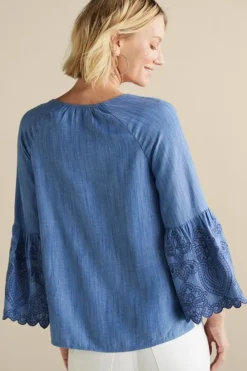 Soft Surroundings Tops|Misty Tencel™ Shirt MediumWash