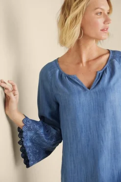 Soft Surroundings Tops|Misty Tencel™ Shirt MediumWash