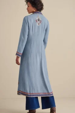 Soft Surroundings Toppers|Jackets & Coats|Morena Duster DenimBlue