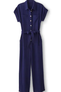 Soft Surroundings Dresses|Jumpsuits|Natasha Gauze Jumpsuit Navy