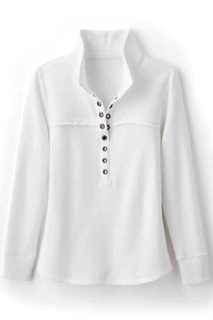 Soft Surroundings Tops|Neera French Terry Tunic