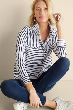 Soft Surroundings Tops|Neera French Terry Tunic