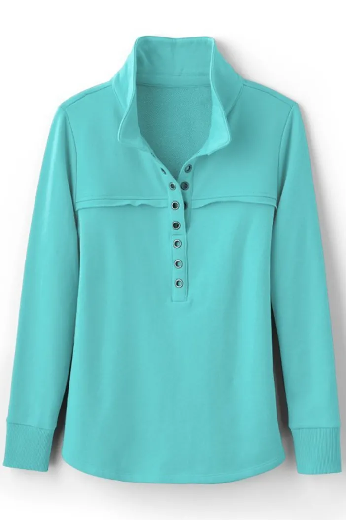 Soft Surroundings Tops|Neera French Terry Tunic