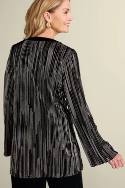 Soft Surroundings Tops|Nevelle Tunic BlackLurexKnit