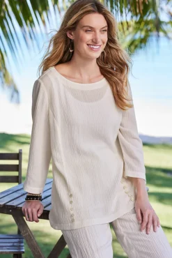 Soft Surroundings Tops|Tunics & Leggings|Oceo Gauze Tunic