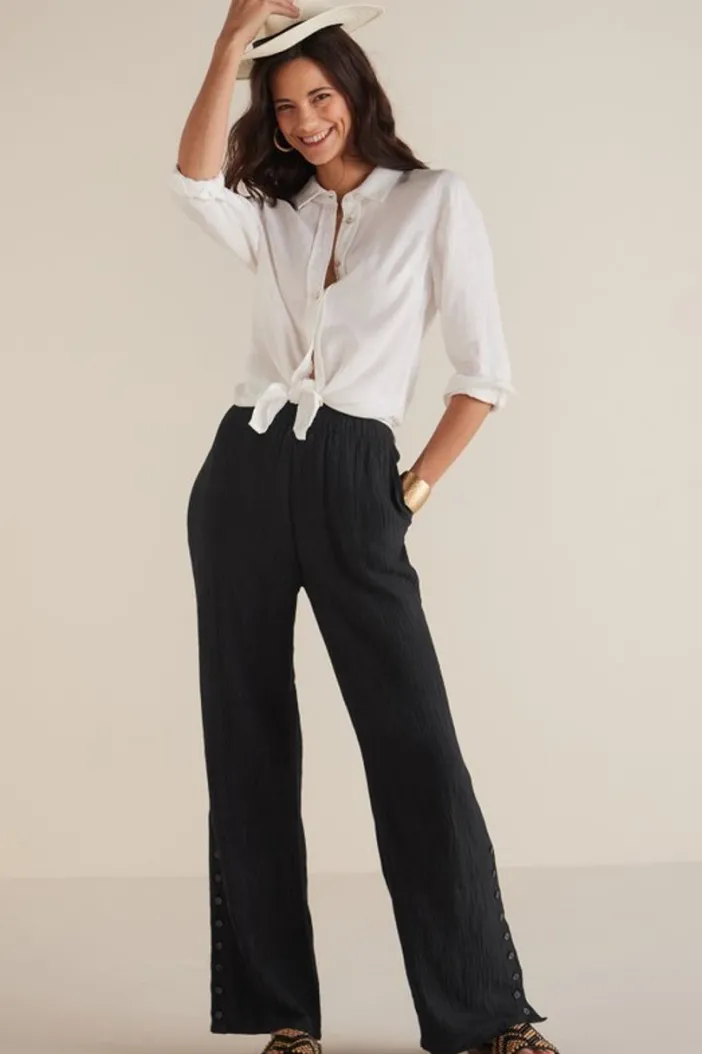 Soft Surroundings Pants|Oceo Gauze Wide-Leg Pants