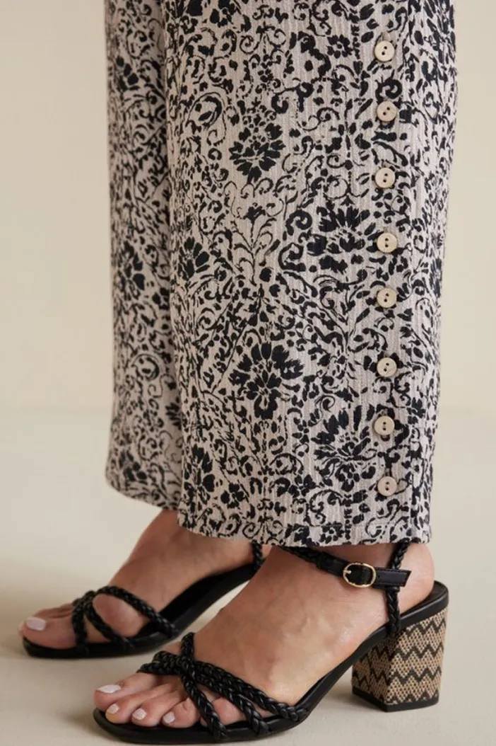 Soft Surroundings Pants|Oceo Gauze Wide-Leg Pants