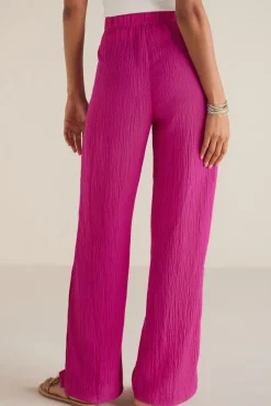 Soft Surroundings Pants|Oceo Gauze Wide-Leg Pants