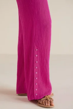 Soft Surroundings Pants|Oceo Gauze Wide-Leg Pants