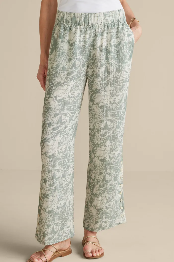 Soft Surroundings Pants|Oceo Gauze Wide-Leg Pants