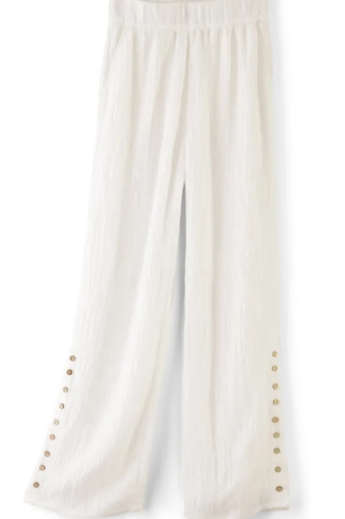 Soft Surroundings Pants|Oceo Gauze Wide-Leg Pants