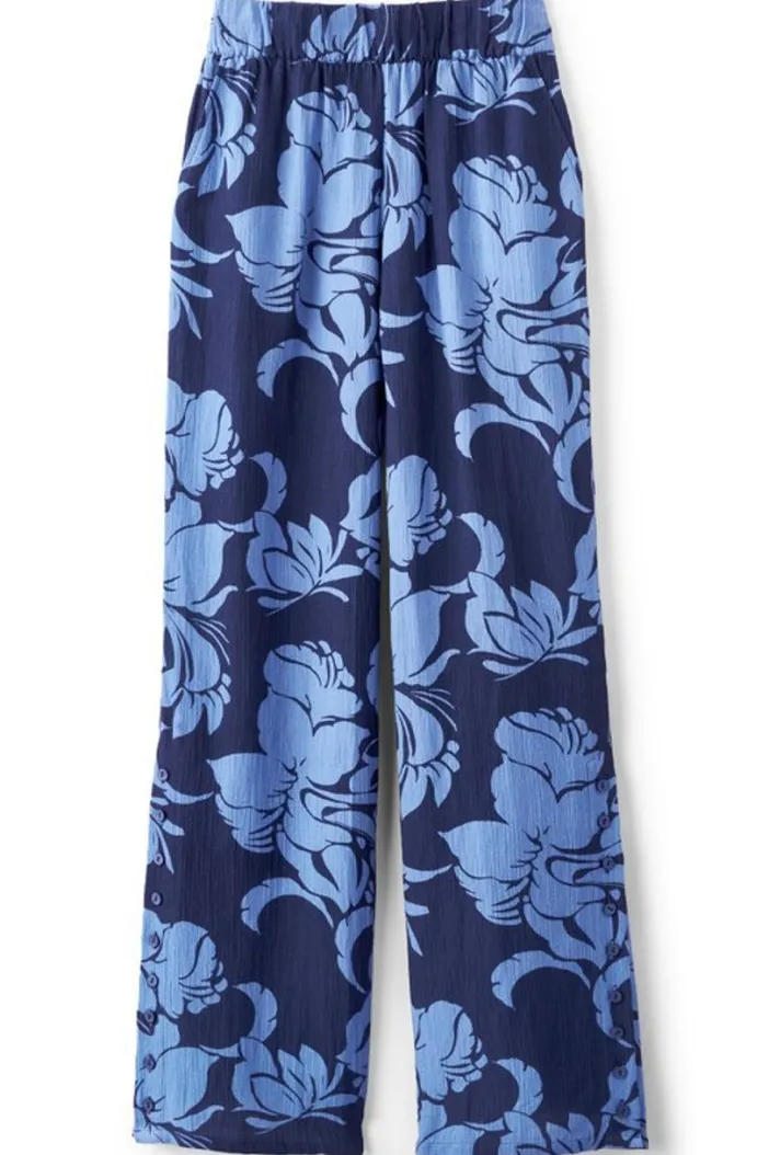 Soft Surroundings Pants|Oceo Gauze Wide-Leg Pants