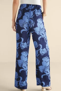 Soft Surroundings Pants|Oceo Gauze Wide-Leg Pants