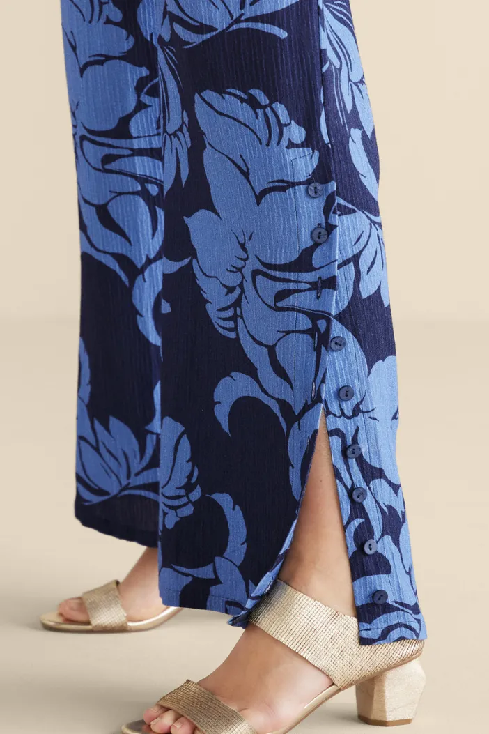 Soft Surroundings Pants|Oceo Gauze Wide-Leg Pants