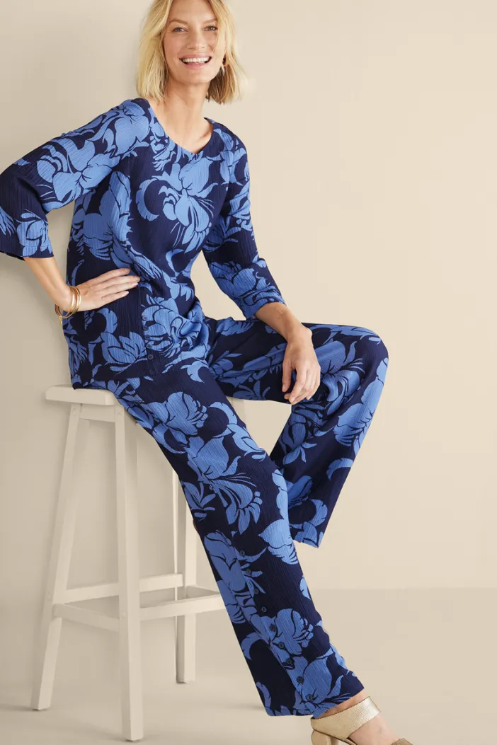 Soft Surroundings Pants|Oceo Gauze Wide-Leg Pants