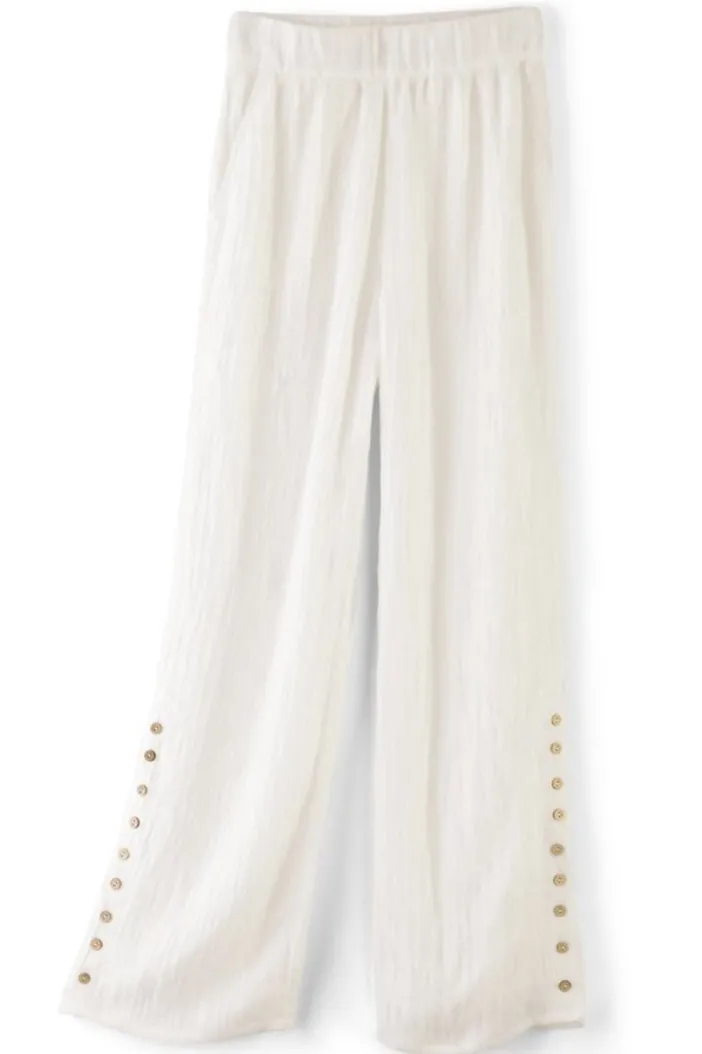 Soft Surroundings Pants|Oceo Gauze Wide-Leg Pants