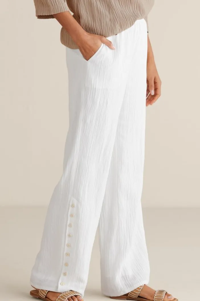 Soft Surroundings Pants|Oceo Gauze Wide-Leg Pants