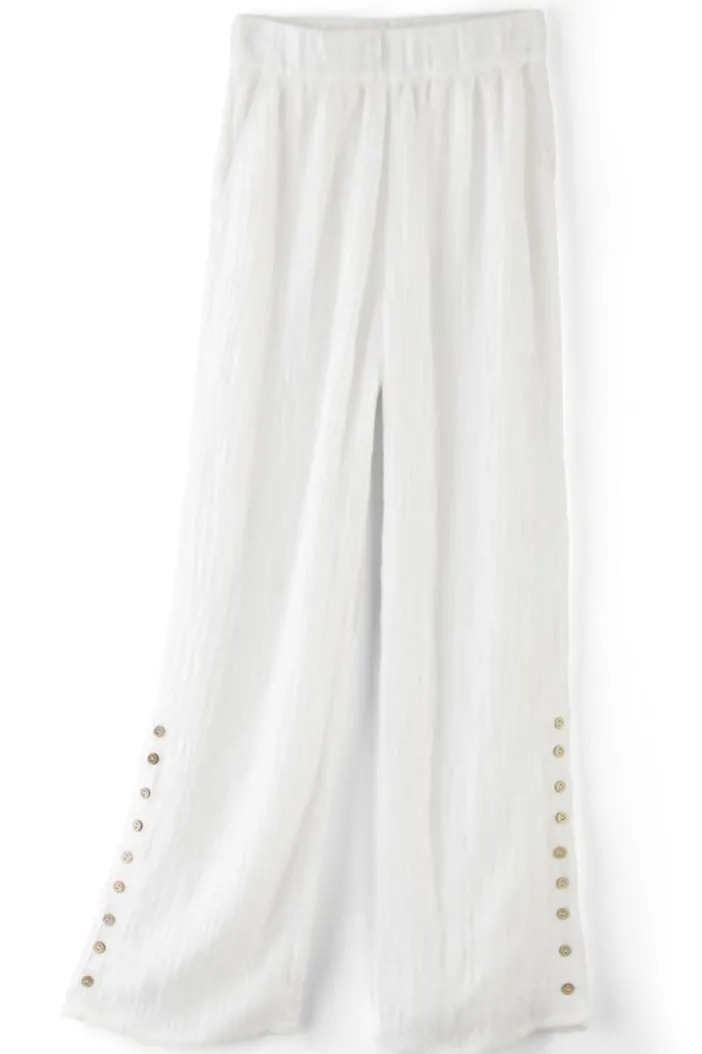 Soft Surroundings Pants|Oceo Gauze Wide-Leg Pants