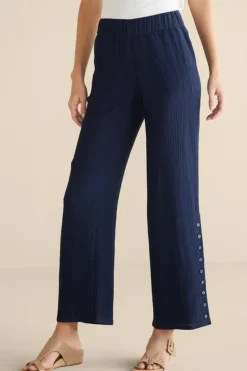Soft Surroundings Pants|Oceo Gauze Wide-Leg Pants