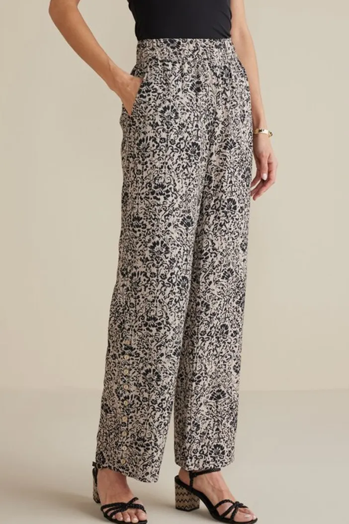 Soft Surroundings Pants|Oceo Gauze Wide-Leg Pants