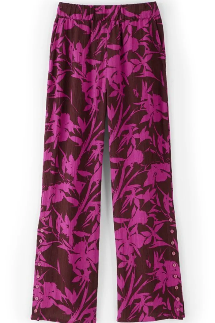 Soft Surroundings Pants|Oceo Gauze Wide-Leg Pants
