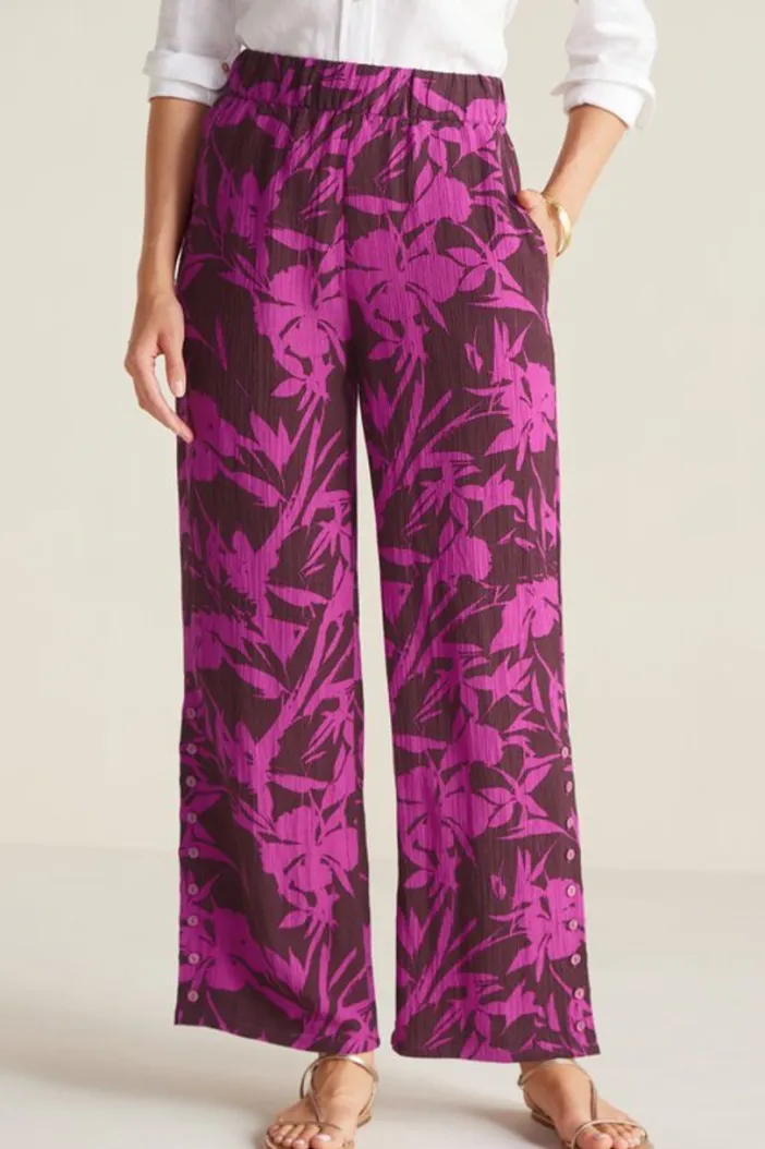 Soft Surroundings Pants|Oceo Gauze Wide-Leg Pants