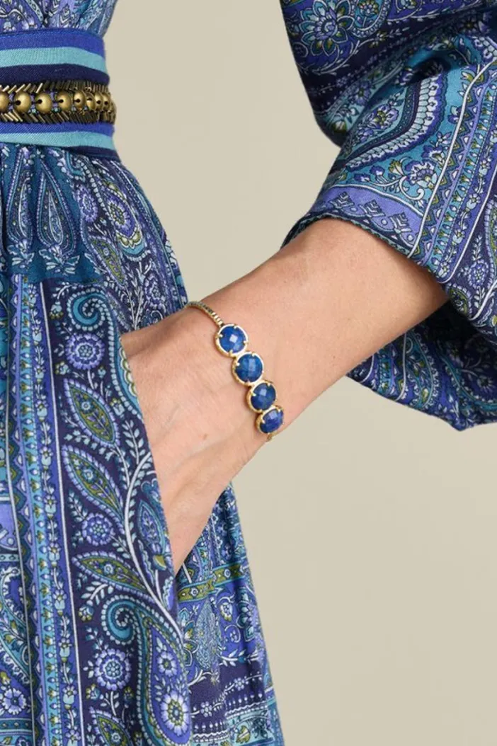 Soft Surroundings Jewelry|Bracelets|Odeta Stone Cuff Lapis