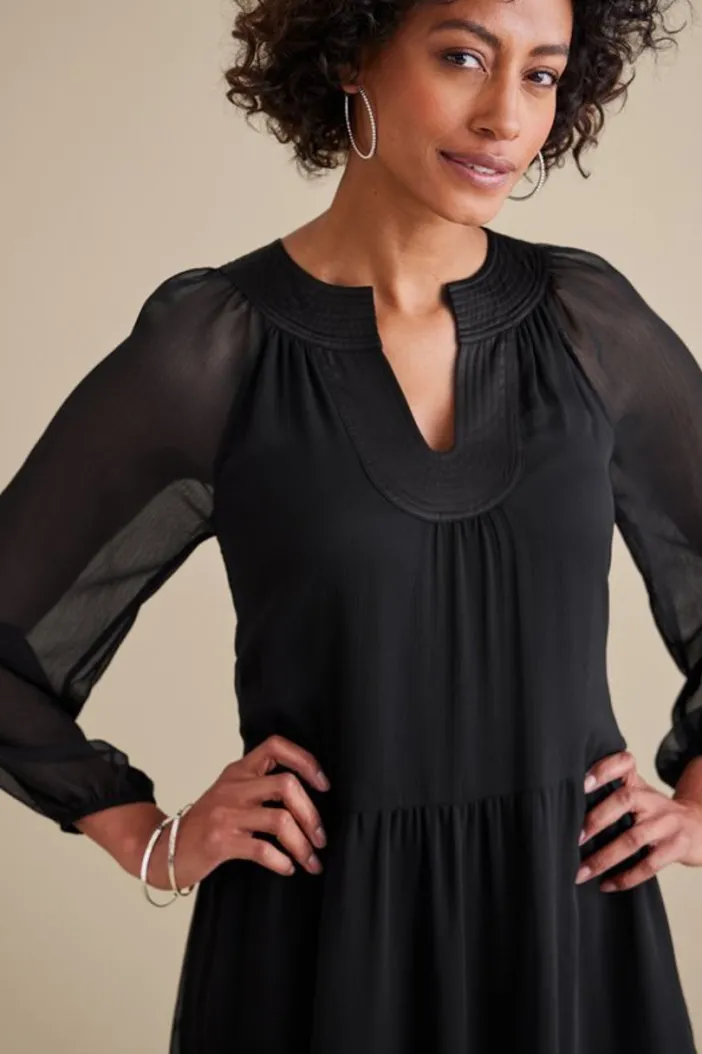Soft Surroundings Dresses|Olga Dress Black