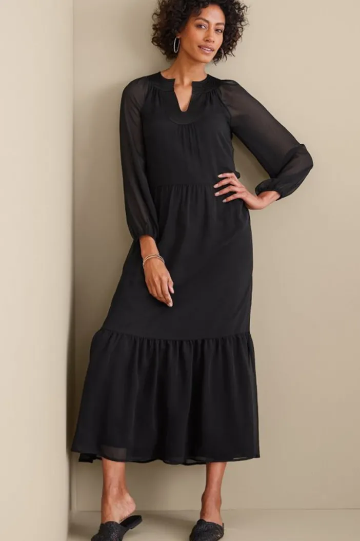 Soft Surroundings Dresses|Olga Dress Black