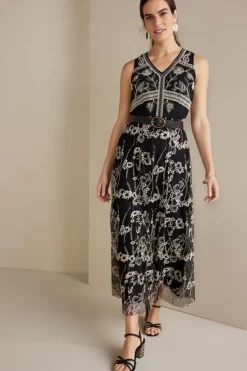 Soft Surroundings Dresses|Olivia Maxi Dress Black