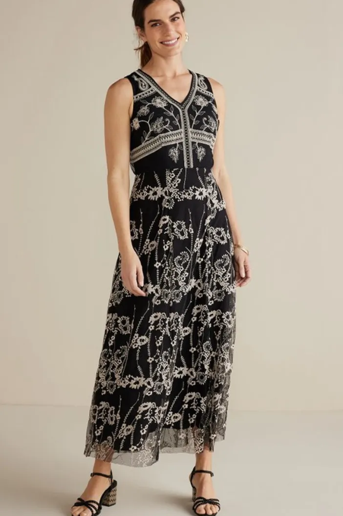 Soft Surroundings Dresses|Olivia Maxi Dress Black