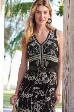 Soft Surroundings Dresses|Olivia Maxi Dress Black