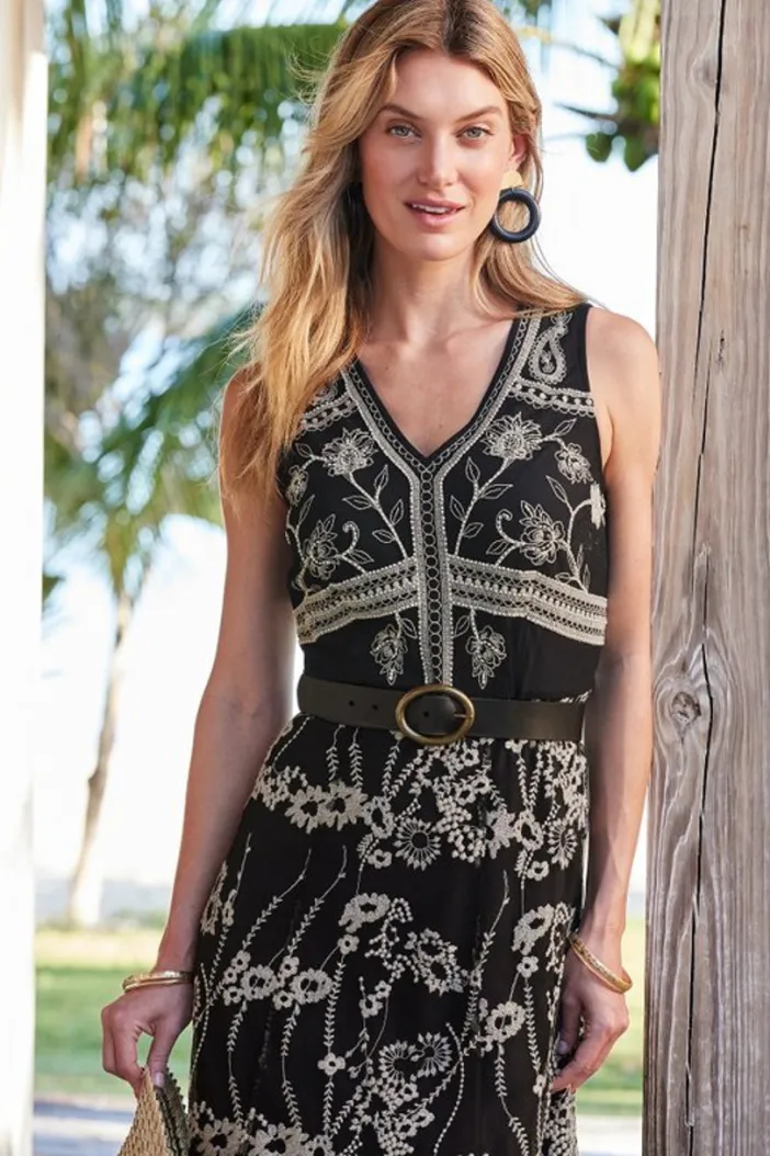 Soft Surroundings Dresses|Olivia Maxi Dress Black