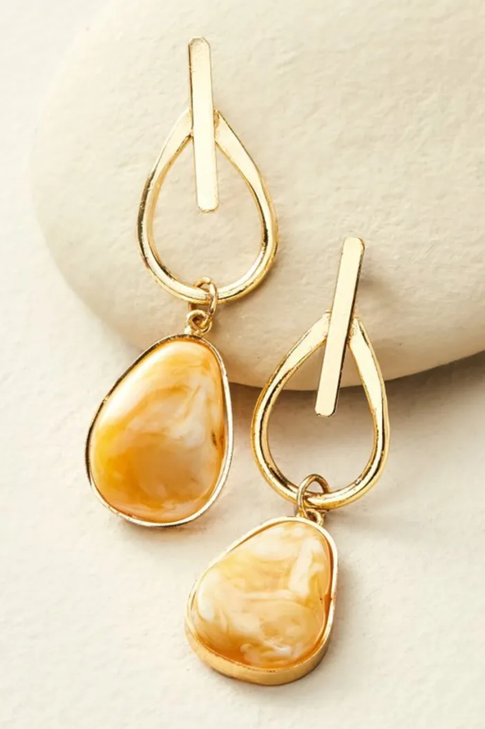 Soft Surroundings Jewelry|Earrings|Ora Drop Earrings Goldenrod