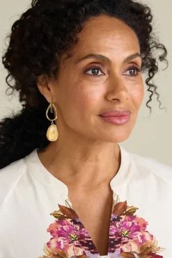 Soft Surroundings Jewelry|Earrings|Ora Drop Earrings Goldenrod
