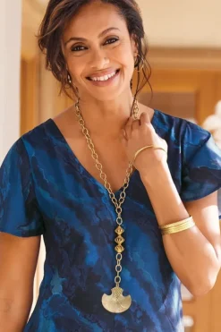 Soft Surroundings Jewelry|Necklaces|Pacha Pendant Necklace Gold