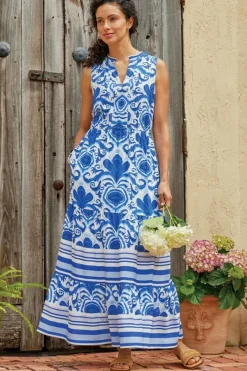 Soft Surroundings Dresses|Pari Maxi Dress PerissaScarf