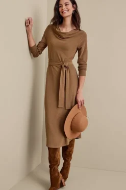 Soft Surroundings Dresses|Paula Dress CocoaBrown