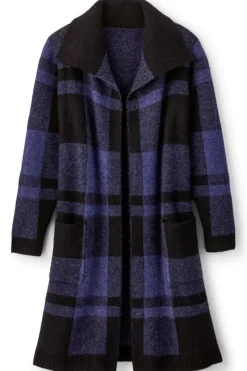Soft Surroundings Sweaters & Cardigans|Posh Plaid Cardigan PoshPlaid