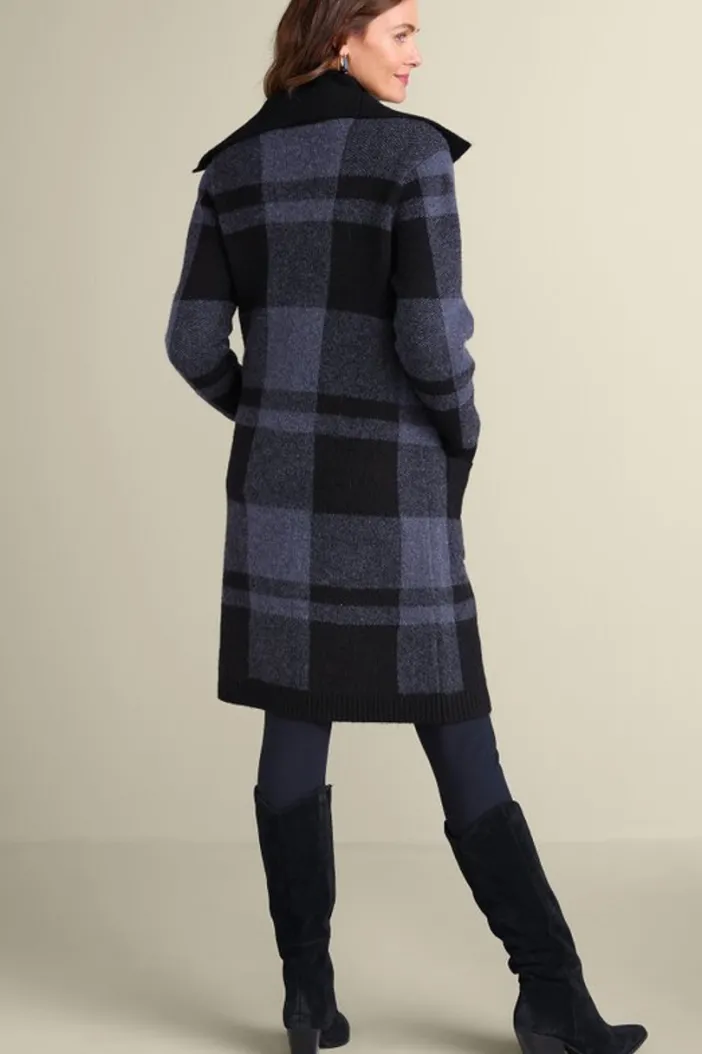 Soft Surroundings Sweaters & Cardigans|Posh Plaid Cardigan PoshPlaid